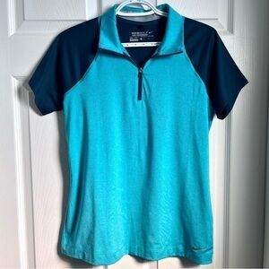3/25$💥 Nike Golf Tour Performance Dri-fit shirt short sleeve blue women medium